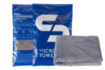 Microfiber Towel Mikrofiber dəsmal-40x60Csm/400gsm/boz