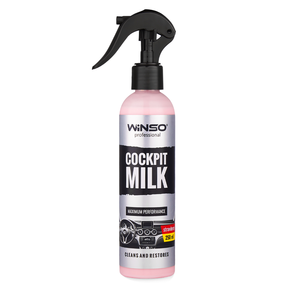 Cockpit Milk Strawberry 250 ml Cockpit Milk Strawberry 250 ml - Şəkil 1