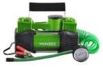 Şinləri şişirtmə kompressoru 10 Atm, 85 l/min, 2-cylinder 360 W, cable 3 m, hose 5.7 m, drain valve