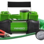 Şinləri şişirtmə kompressoru 10 Atm, 85 l/min, 2-cylinder 360 W, cable 3 m, hose 5.7 m, drain valve