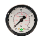 Manometr 0-400 bar, 1/8" arxa girişli, ABS gövdəli