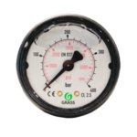 Manometr 0-400 bar, 1/8" arxa girişli, ABS gövdəli